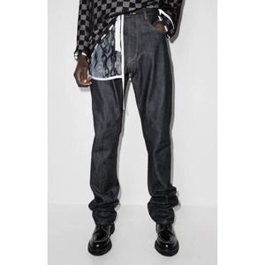 Sulvam Long Leg Flare Selvedge Denim Jeans